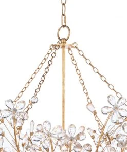 All Lighting Regina Andrew Cheshire Basin Chandelier (Gold Leaf)