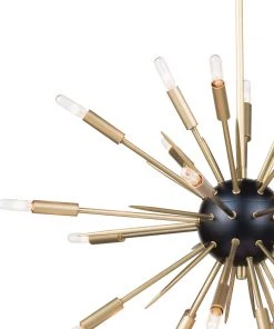 Regina Andrew Nebula Chandelier Small (Black And Natural Brass) All Lighting