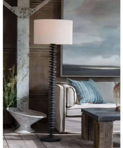 Regina Andrew Fishbone Floor Lamp (Ebony) Floor Lamps