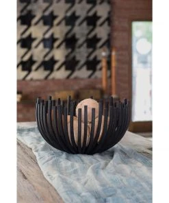 Regina Andrew Webbed Bowl Circle (Blackened Iron)
