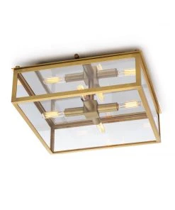 Regina Andrew Ritz Flush Mount (Natural Brass)