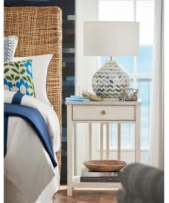 Regina Andrew Chevron Bone Table Lamp (Indigo)