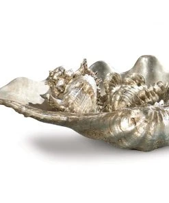 Regina Andrew Clam Shell Medium W/Small Shells (Silver) DECOR