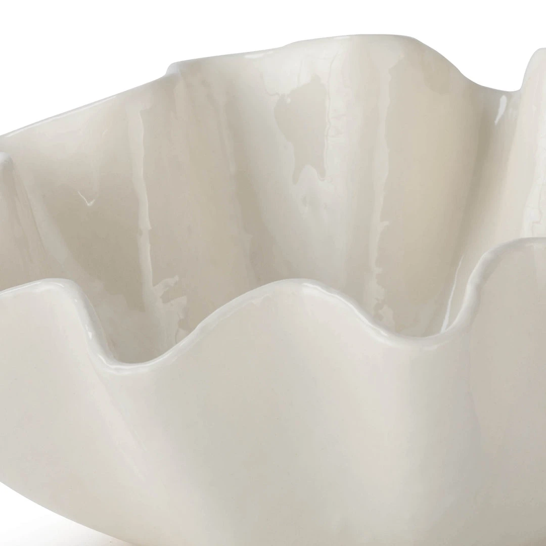 Regina Andrew Ruffle Ceramic Bowl Large DECOR 4 Regina Andrew Ruffle Ceramic Bowl Large DECOR