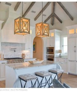 Regina Andrew Wood Lattice Lantern All Lighting