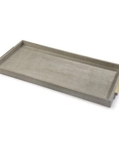 Regina Andrew Rectangle Shagreen Boutique Tray (Ivory Grey Python) DECOR