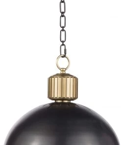 Regina Andrew Otis Pendant Large (Blackened And Natural Brass) All Lighting