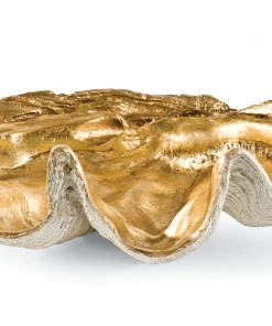 Regina Andrew Golden Clam Bowl Large DECOR 8 Regina Andrew Golden Clam Bowl Large DECOR