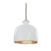Regina Andrew Bianca Ceramic Pendant (Gloss White And Gold)