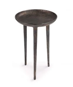 Regina Andrew Cruz Table (Blackened Zinc) Side & End Tables