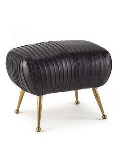 Benches, Ottomans & Poufs Regina Andrew Beretta Foot Stool (Modern Black)