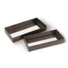 DECOR Regina Andrew Rectangle Metal Tray Set (Steel) 1 DECOR Regina Andrew Rectangle Metal Tray Set (Steel)