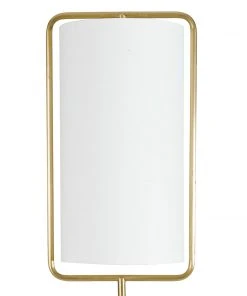 Regina Andrew Geo Rectangle Table Lamp (Natural Brass)