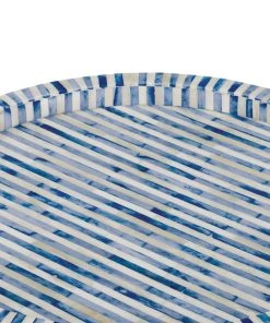 Regina Andrew Bone And Indigo Tray Round 7 Regina Andrew Bone And Indigo Tray Round