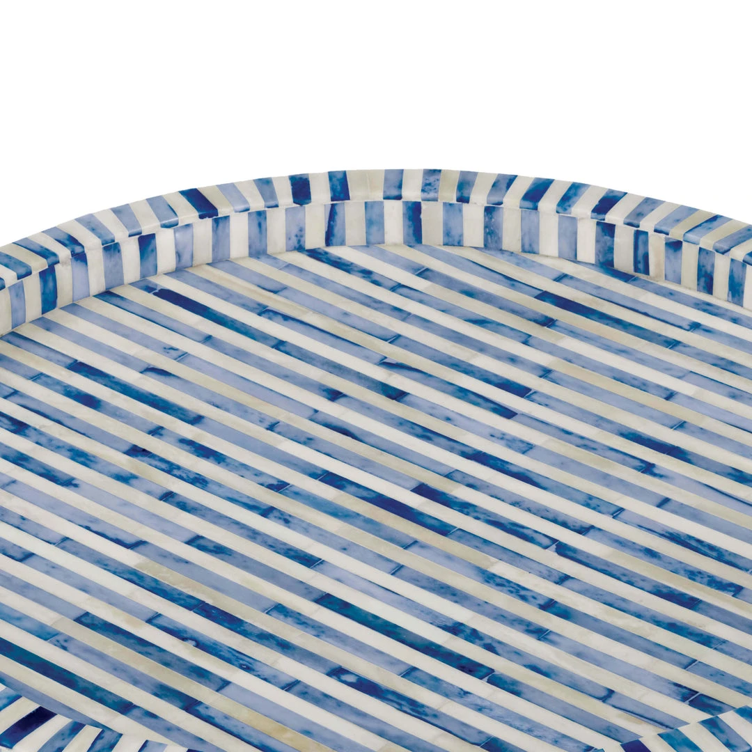 Regina Andrew Bone And Indigo Tray Round 5 Regina Andrew Bone And Indigo Tray Round