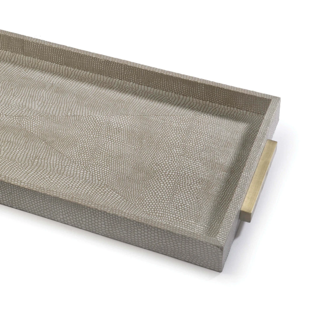 Regina Andrew Rectangle Shagreen Boutique Tray (Ivory Grey Python) DECOR 4 Regina Andrew Rectangle Shagreen Boutique Tray (Ivory Grey Python) DECOR