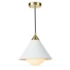 Regina Andrew Floyd Pendant (White And Natural Brass)