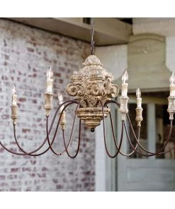 All Lighting Regina Andrew Wood Carved Chandelier