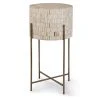 Side & End Tables Regina Andrew Bone Drum Table (Antique Brass) 1 Side & End Tables Regina Andrew Bone Drum Table (Antique Brass)