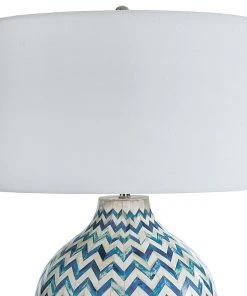 Regina Andrew Chevron Bone Table Lamp (Indigo)