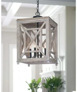 Regina Andrew Wood Lattice Lantern All Lighting