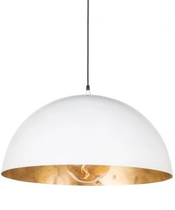 All Lighting Regina Andrew Sigmund Pendant Large (White And Gold)