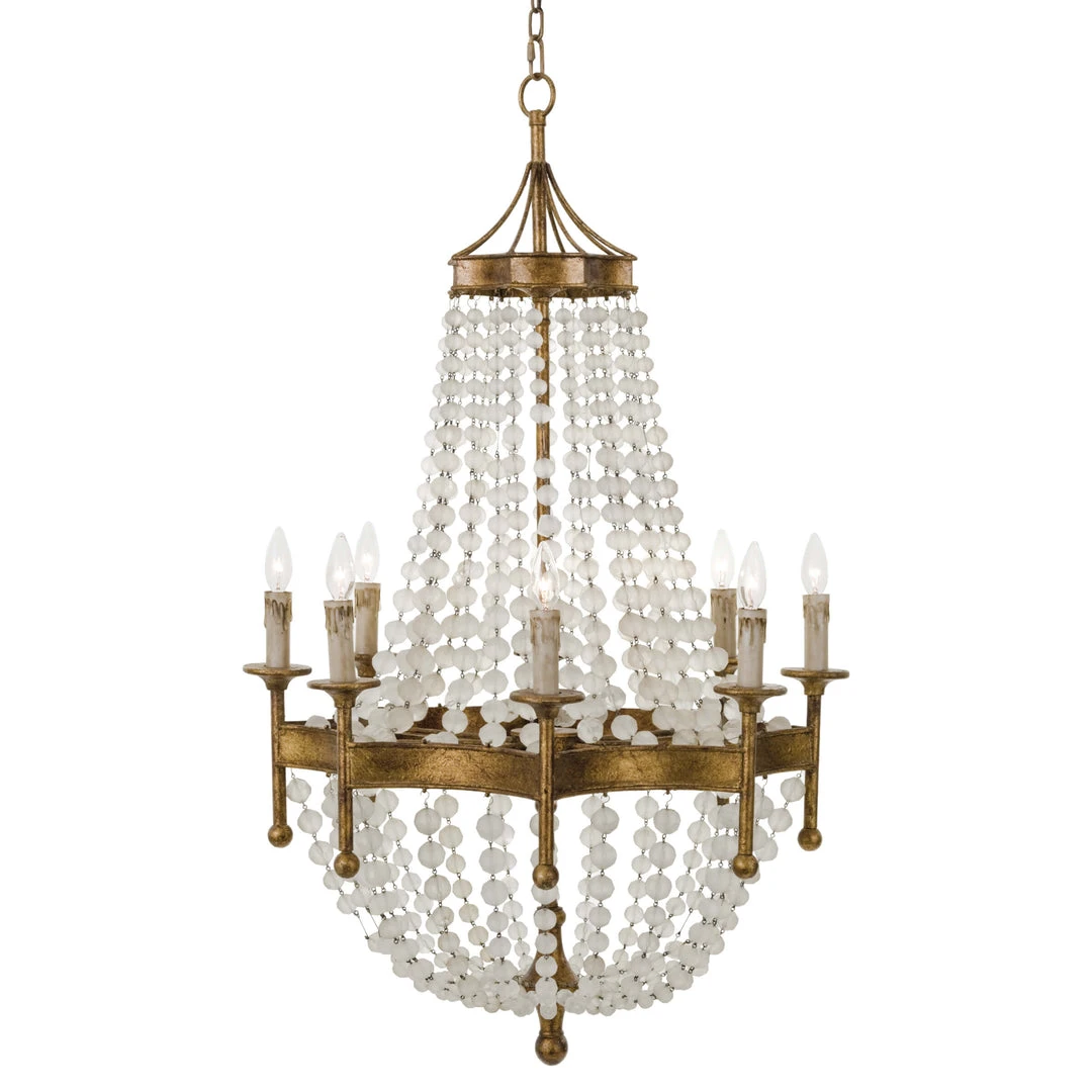 Regina Andrew Frosted Crystal Bead Chandelier 3 Regina Andrew Frosted Crystal Bead Chandelier