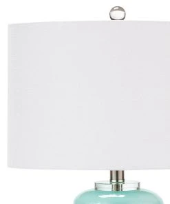 Regina Andrew Stacked Pebble Glass Table Lamp (Aqua)