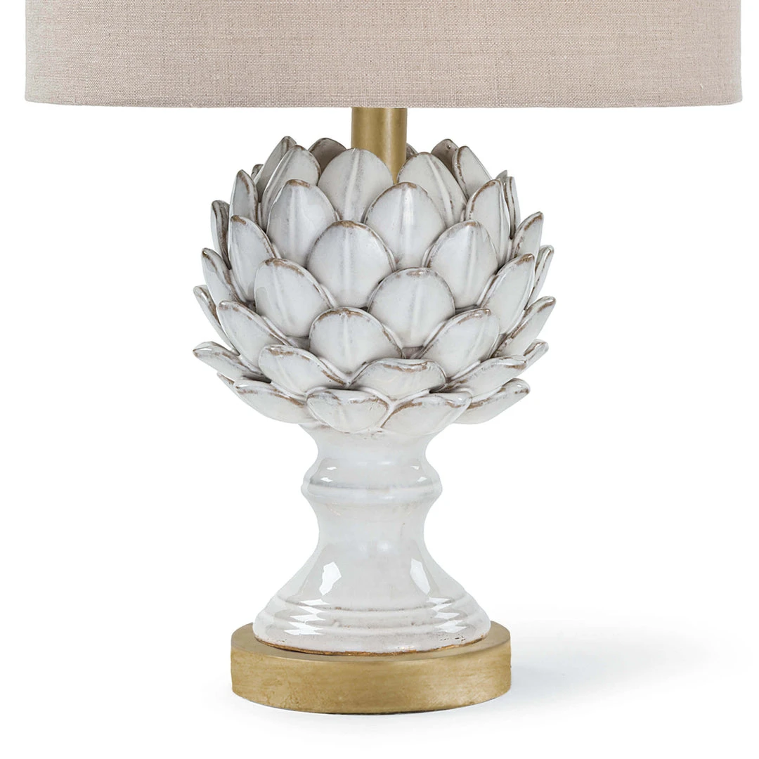 Table Lamps Regina Andrew Leafy Artichoke Ceramic Table Lamp (Off White) 6 Table Lamps Regina Andrew Leafy Artichoke Ceramic Table Lamp (Off White)