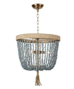 All Lighting Regina Andrew Milos Chandelier (Aqua)