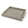 Regina Andrew Square Shagreen Boutique Tray (Ivory Grey Python)