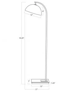 Regina Andrew Otto Floor Lamp (Polished Nickel)