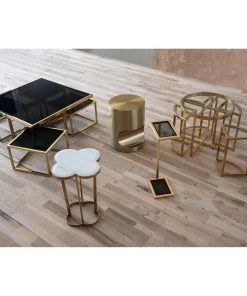 Side & End Tables Regina Andrew Clover Table (Natural Brass)