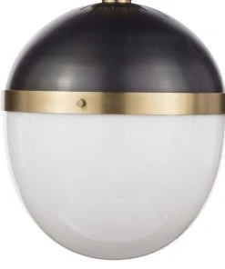 Regina Andrew Otis Pendant Large (Blackened And Natural Brass) All Lighting