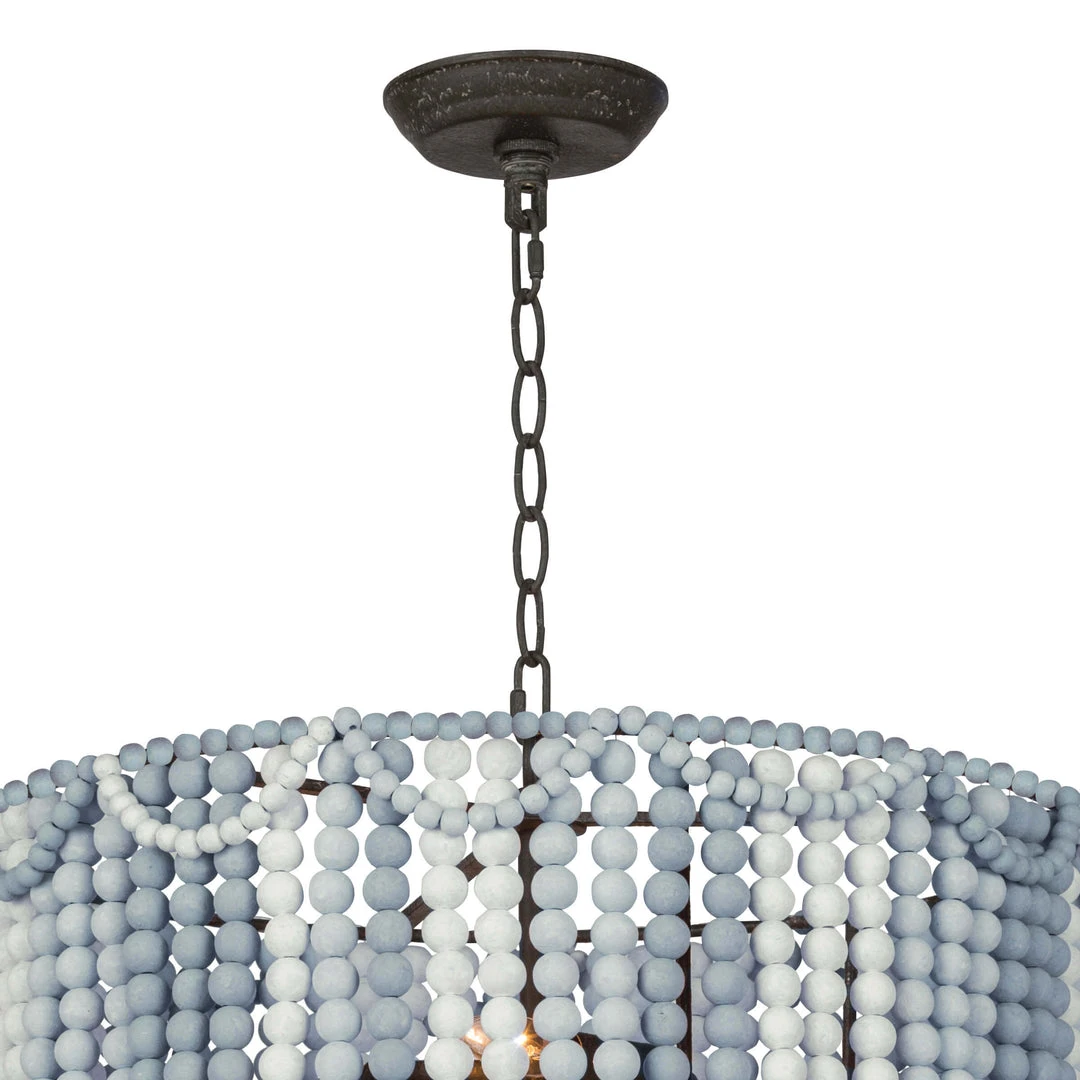 Regina Andrew Malibu Drum Pendant (Weathered Blue) 4 Regina Andrew Malibu Drum Pendant (Weathered Blue)