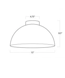Regina Andrew Peridot Outdoor Flush Mount Small (Black) All Lighting
