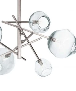 Regina Andrew Molten Chandelier With Clear Glass (Polished Nickel) All Lighting