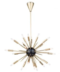 Regina Andrew Nebula Chandelier Small (Black And Natural Brass) All Lighting