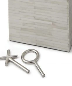 Regina Andrew Tic Tac Toe Block (White Bone)