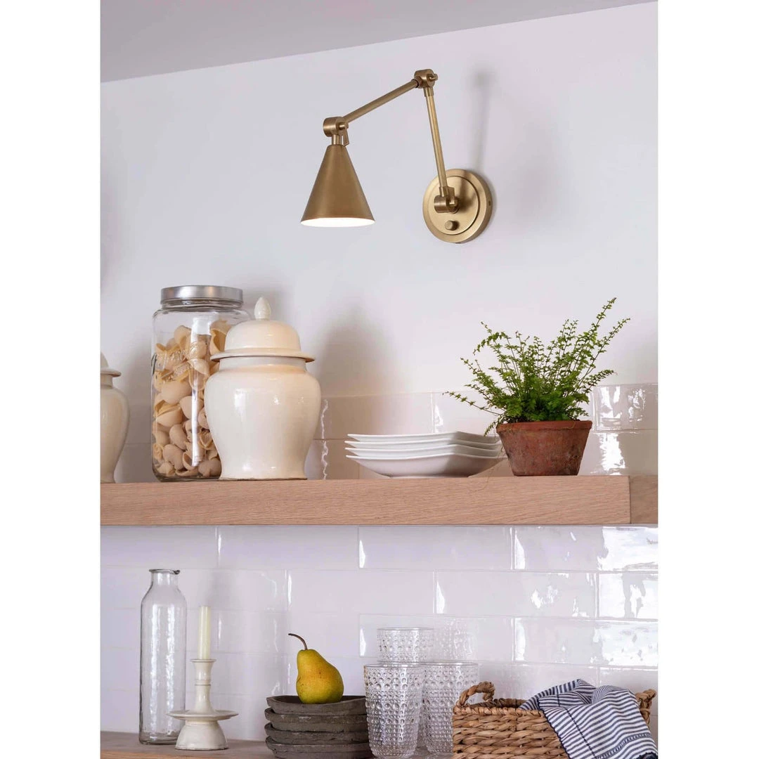 All Lighting Regina Andrew Sal Task Sconce (Natural Brass) 4 All Lighting Regina Andrew Sal Task Sconce (Natural Brass)