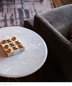 GIFTS Regina Andrew Tic Tac Toe Flat Board With Brass Pieces