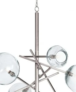 Regina Andrew Molten Chandelier With Clear Glass (Polished Nickel) All Lighting
