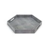 Regina Andrew Shagreen Hex Tray (Charcoal)