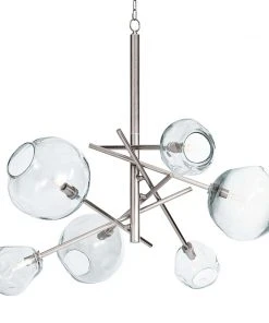 Regina Andrew Molten Chandelier With Clear Glass (Polished Nickel) All Lighting