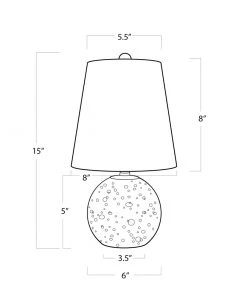 Regina Andrew Bulle Crystal Mini Lamp Table Lamps