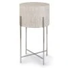 Regina Andrew Bone Drum Table (Polished Nickel) Side & End Tables