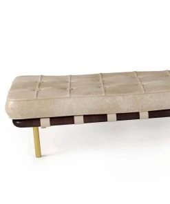 LIVING ROOM Regina Andrew Tufted Gallery Bench (Cappuccino)