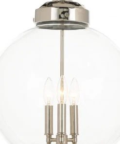 Regina Andrew Globe Pendant (Polished Nickel)