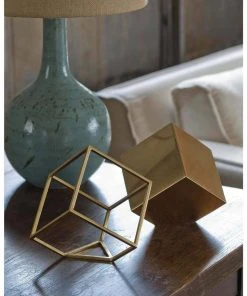 Regina Andrew Open Standing Cube (Brass)