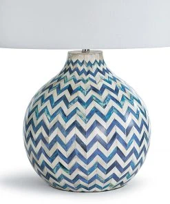 Regina Andrew Chevron Bone Table Lamp (Indigo)